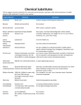 Chemical Substitutes - UC Davis Safety Services