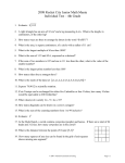 2008 Rocket City Junior Math Mania Individual Test – 4th Grade