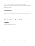 6.4 and 6.5 FACTORS AFFECTING REACTION RATES Factors