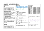 Section 32: Electromagnetic Effects 1