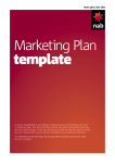 Marketing Plan template