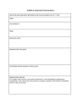 IB Math SL Exploration Planning Sheet