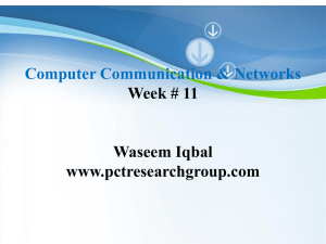 Week-11 - PCT Research Group