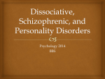 Dissociative, Schizophrenic, and Personality Disorders - bbspsych-b4