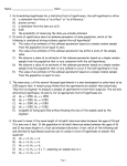 Name: Date: ______ 1. In formulating hypotheses for a statistical test