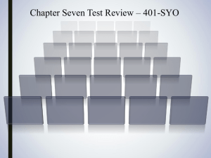 Chapter 7 Review