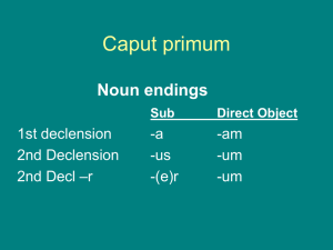 Caput primum - utdiscamusomnes