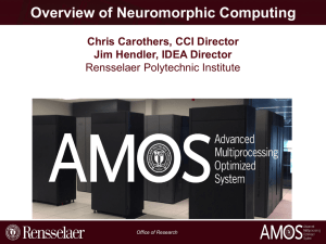 Overview of Neuromorphic Computing Chris Carothers, CCI Director