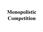 Monopolistic Competition