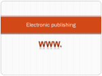 Electronic publishing