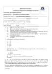 1. (a) Define the term, random variable. (b) Identify the experiment in