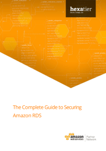 The Complete Guide to Securing Amazon RDS