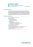 74CBTLV3244 8-bit bus switch with 4-bit output enables