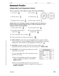 Homework Practice Independent and Dependent Events