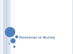 Properties of Matter