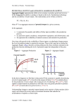 POTENTIAL OUTPUT and LONG RUN AGGREGATE SUPPLY