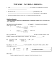 the mole - empirical formula