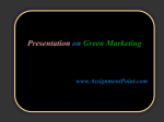 What is Green marketing?