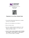 Preparing for Your Bone Density Study