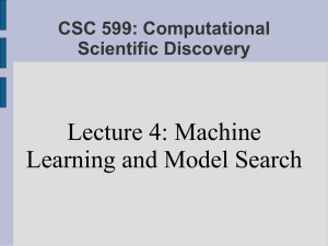 CSC 599: Computational Scientific Discovery