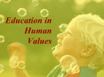 Education in Human Values