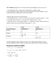 I=VY V=IZ Circuit Element Admittance Y Impedance Z