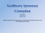 Sudbury Igneous Complex PowerPoint