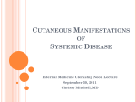 Cutaneous Manifestations of Systemic Disease