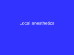 Local anesthetics