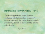 Purchasing Power Parity (PPP)