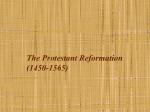 The Protestant Reformation (1450-1565) - mr