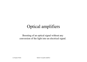 Optical amplifiers