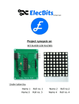 Project synopsis on IOT BASED LED MATRIX Under taken