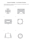 Geometric Probability – Area Problems Worksheet