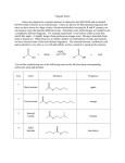 Fragrant Esters Esters are prepared in a reaction between a