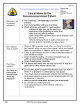 Care at Home for the Immunocompromised Patient