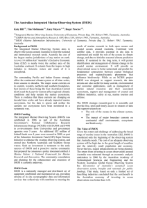 The Australian Integrated Marine Observing System