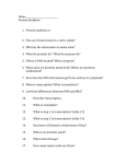 protein Synthesis