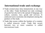 International trade and exchange