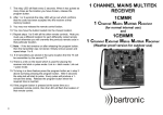 1 CHANNEL MAINS MULTITEK RECEIVER