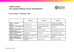 Inside Cancer: How genes influence cancer