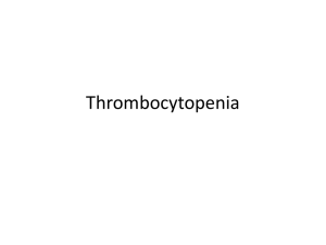 Thrombocytopenia