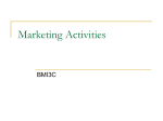 Marketing Activities