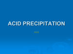 ACID PRECIPITATION