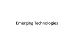 Emerging Technologies