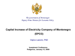 Strategic aims of the Government of Montenegro