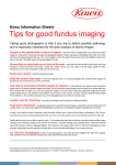 Tips for good fundus imaging