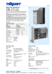 Measuring transducers VI 400 for DC current VU 400 for DC voltage