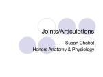 Joints/Articulations - Lemon Bay High School