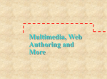 Multimedia, Web Authoring and More